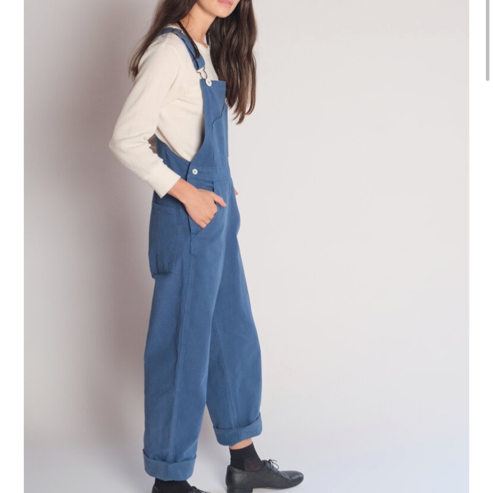 Jesse Kamm overalls in costal blue